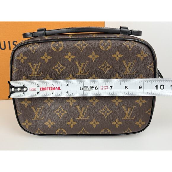 Louis Vuitton S Lock Monogram Macassar Canvas Crossbody Bag - Picture 13 of 15